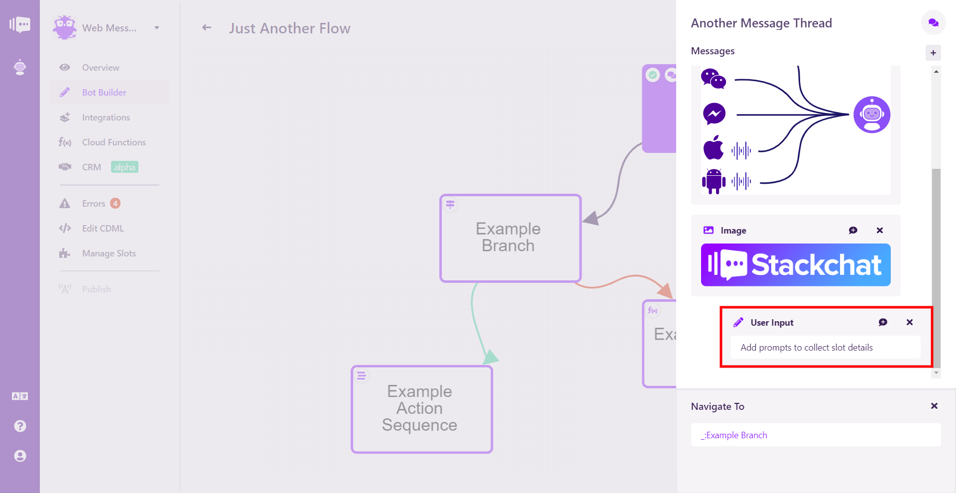 Creating a User Input Group