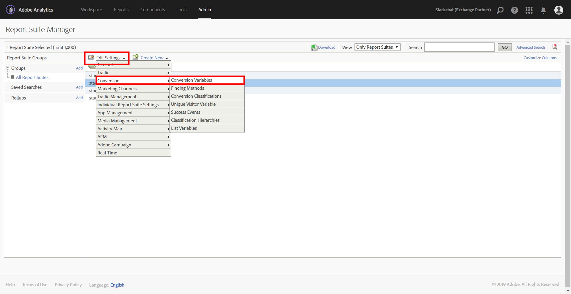 Adobe Analytics Configure eVars