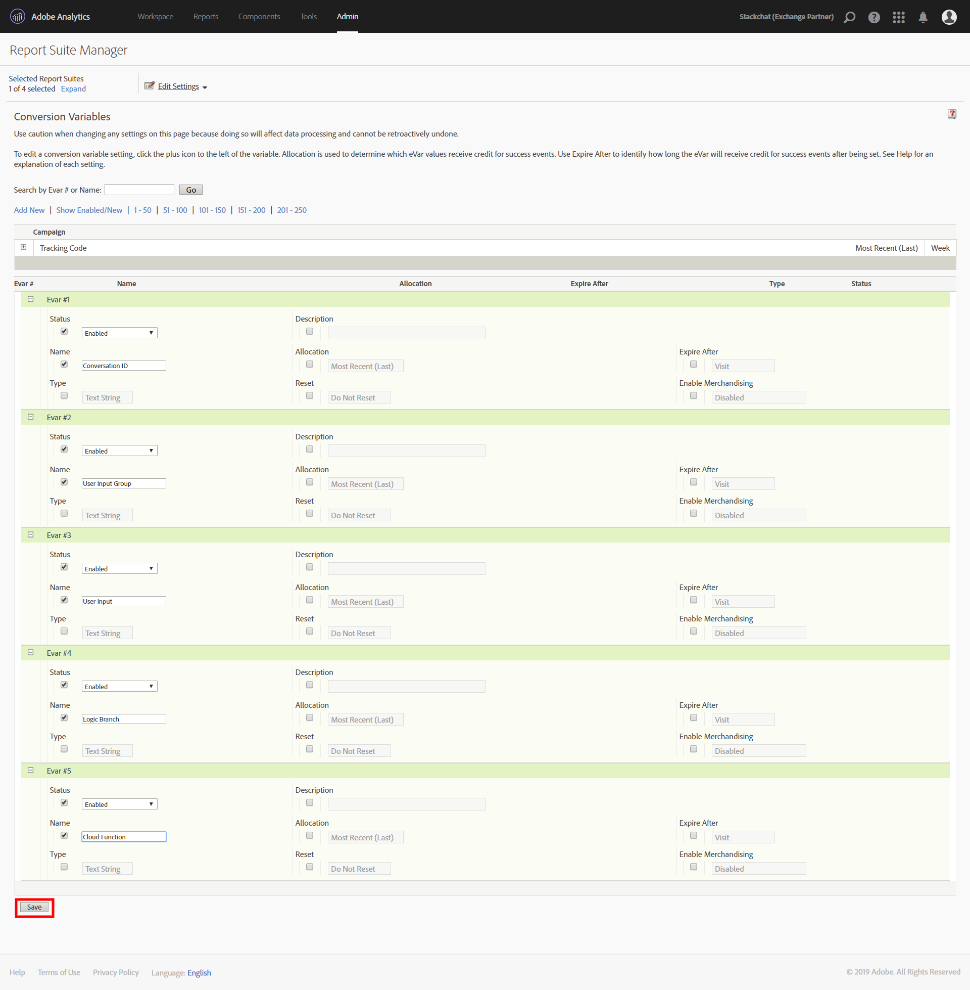 adobe analytics click map