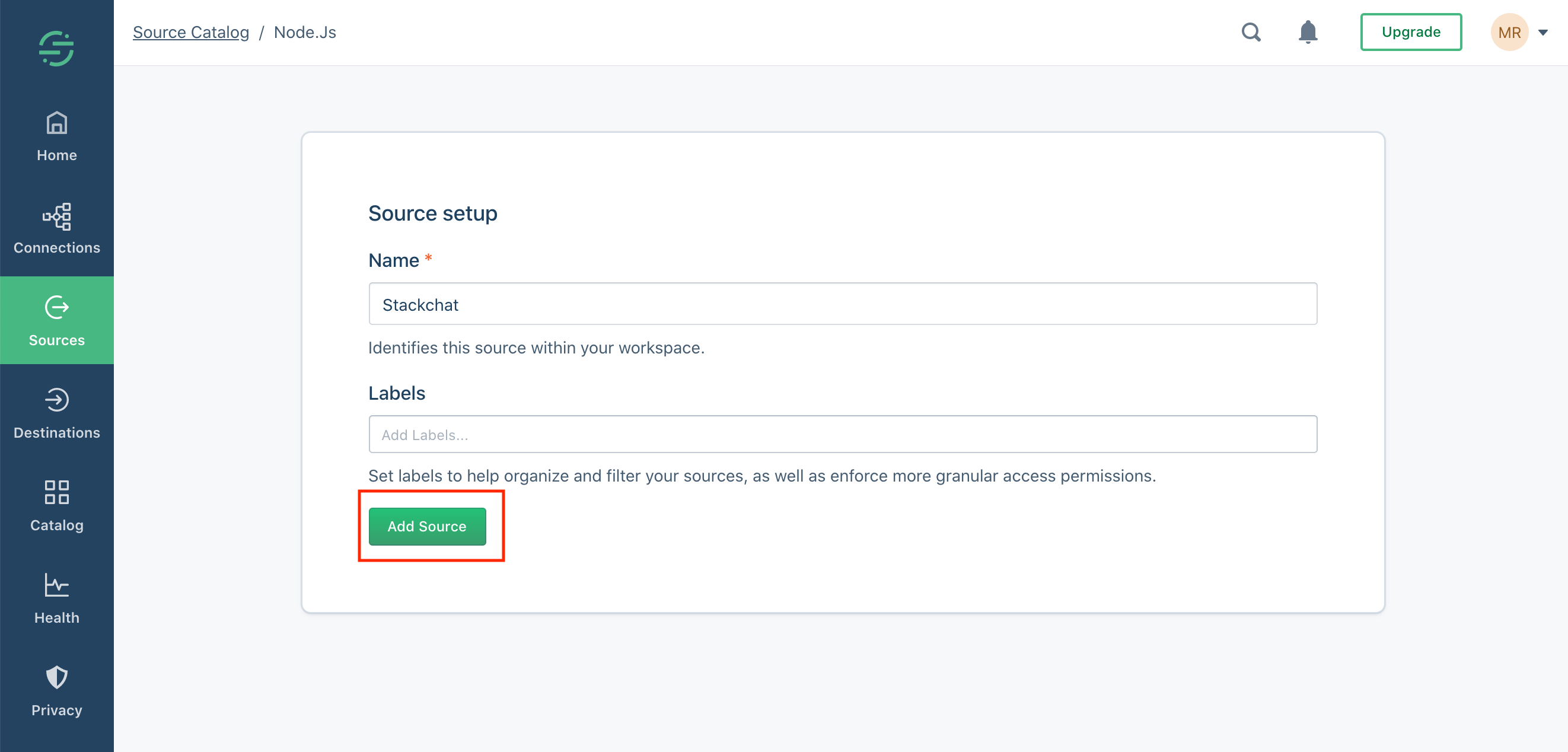 Segment Create Node Source